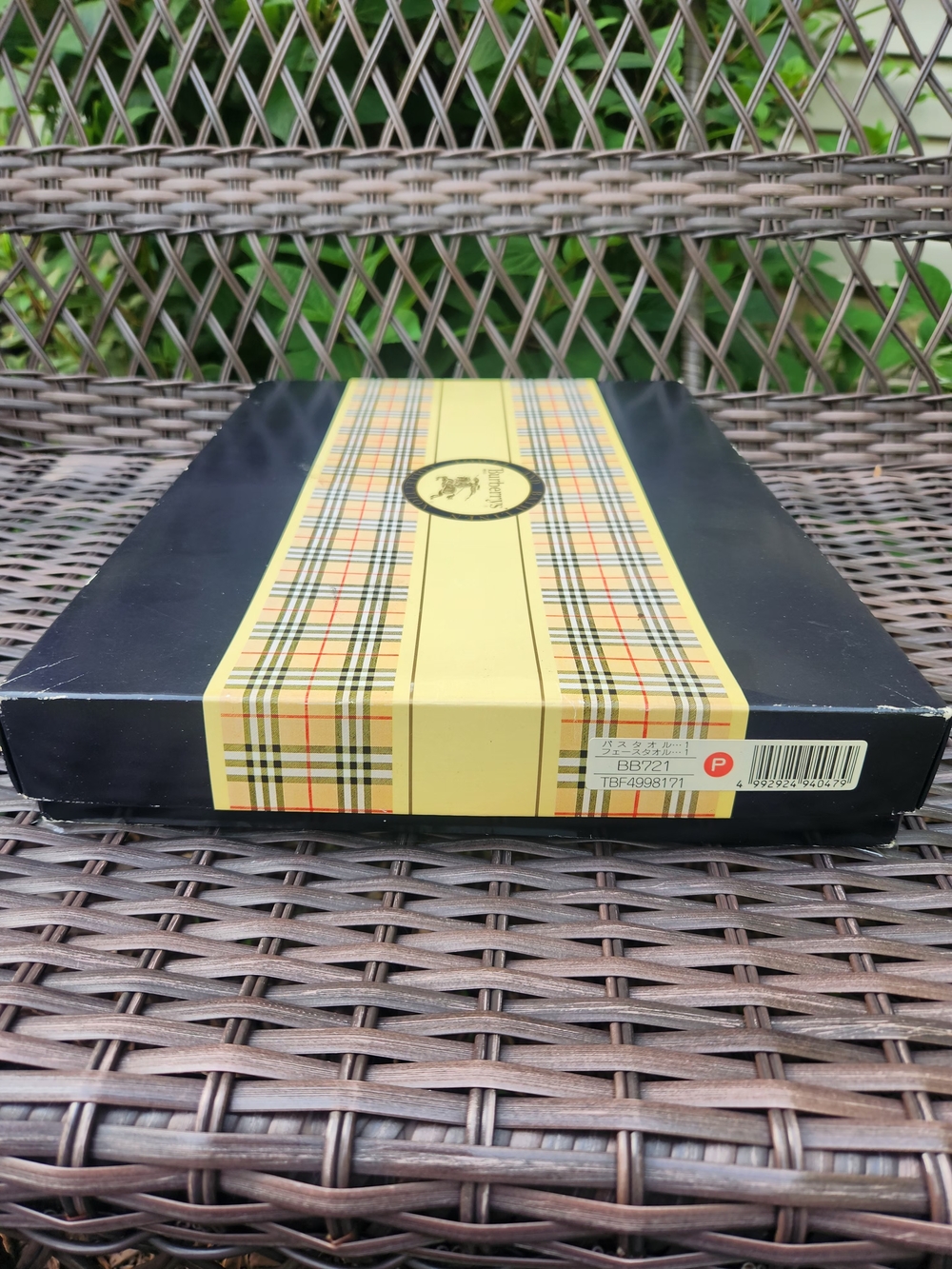 Vintage Burberrys London Plaid Towel Gift Set NIB 100% Cotton - Picture 6 of 9